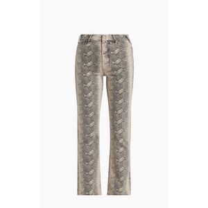Mother The Hustler Flood Snake Jeans in Boa Babe Python